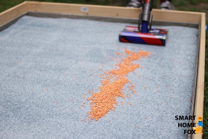 Dyson Omni-glide: Reinigungstest auf langem Teppich